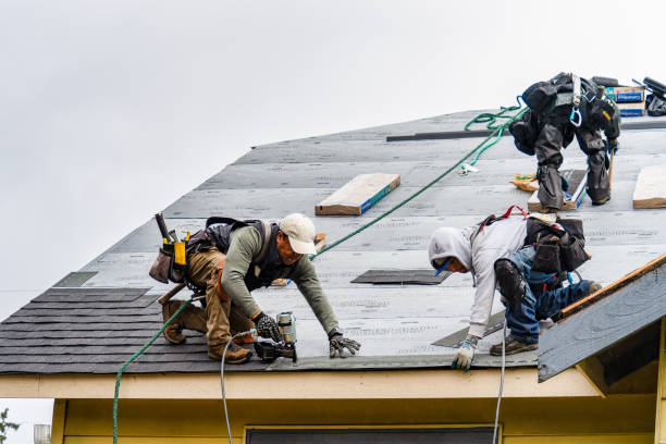 Professional Emergency Roof Repair technician working in Franklin, NH